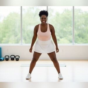 $30 ID Ideology Women Plus Size Active Solid Pull-On Skorts